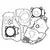 Kit Junta motor Honda, CRF250R 2004-2009, CRF250X, - loja online