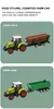 Imagem do Miniatura Trator trabalho na Fazenda com Carretinha pneus borracha
