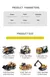 kit de Carros de Brinquedo Construção modelos 6pç e 8pçs - Shop deComex Import