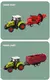 Miniatura Trator trabalho na Fazenda com Carretinha pneus borracha na internet