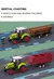 Miniatura Trator trabalho na Fazenda com Carretinha pneus borracha