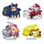 Brinquedo Patrulha Canina com 4 Carros e 4 Personagens com Fricção