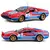 Miniatura Carros Bburago 1:43 Le mans ferrari 499p 2022 488 250 512 liga de luxo veículo diecast na internet