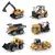 kit de Carros de Brinquedo Construção modelos 6pç e 8pçs