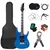 Kit Completa Guitarra elétrica , 6 cordas, 24 frets, peças e aces