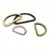 Conjunto com 5 peças de argolas em D de metal reforçado. Modelo flat, ideal para alças de bolsas, cintos, coleiras e projetos de artesanato em couro - comprar online