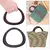 Imagem do Par de alças de madeira destacáveis para bolsas. Ideal para caixas de presente, bolsas de ombro e projetos DIY de artesanato e bagagem.