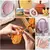 Kit com 4 rolos de fio tipo tira grossa para crochê manual. Cada rolo com 100g. Ideal para confeccionar tapetes, cestas, chinelos e bolsas. na internet