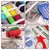 Imagem do Kit de costura multifuncional completo. Contém ferramentas e acessórios para costura, bordado e uso doméstico ou em viagens.