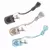 Caixa com mini tesoura e ganchos de crochê em metal. Compacto e prático, ideal como acessório de costura e kit básico para entusiastas de crochê. - comprar online
