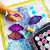 Caixa organizadora com 60 frascos plásticos para armazenar materiais de pintura diamante, ponto cruz e artesanato. - Vilna Crochê