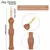 Imagem do Kit com 6 peças para iniciantes em bordado com agulha de perfuração. Inclui agulhas, tapete ajustável e acessórios para trabalhos em fio e ponto cruz.
