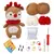 Imagem do Kit de crochê MIUSIE para iniciantes, com fio, gancho e materiais. Inclui tutoriais em vídeo e ferramentas para projetos de malha DIY.
