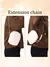 Kit com 3 extensores de corrente para bolsa, com imitação de pérola. Três estilos diferentes, ideal para personalizar e alongar alças de bolsas. na internet