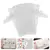 Kit com 4 bolsas grandes de lona plástica transparente. - loja online