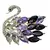 Broche feminino em formato de cisne com strass. Acessório sofisticado, ideal para roupas elegantes e looks refinados. na internet