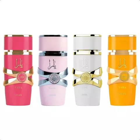 Conjunto de coleção de perfumes árabes My Yara Collection Lattafa Pack X4