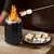 Braço de fogo de mesa sem fumaça, mini foyer de mesa de aço inoxidável, mesa - Casa Marieta