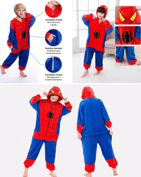 PIJAMA SPIDERMAN TALLES 100/110/120/130/140 CM