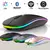 Mouse Sem Fio RGB Ergonômico – Bluetooth + 2.4GHz, Recarregável e Silencioso - comprar online