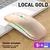 Imagem do Mouse Sem Fio RGB Ergonômico – Bluetooth + 2.4GHz, Recarregável e Silencioso