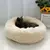 Cama Redonda de Pelúcia para Pets – Ninho Macio e Quentinho para Cães e Gatos | Almofada Aconchegante de Inverno em Tamanhos 50cm, 60cm e 70cm