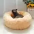Cama Redonda de Pelúcia para Pets – Ninho Macio e Quentinho para Cães e Gatos | Almofada Aconchegante de Inverno em Tamanhos 50cm, 60cm e 70cm