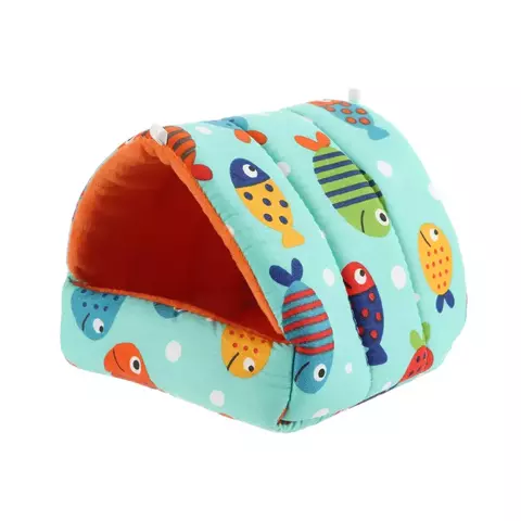 Casinha de Pelúcia Macio para Pequenos Animais – Cama Quentinha Tipo Caverna para Hamster, Cobaia e Outros Roedores. - comprar online