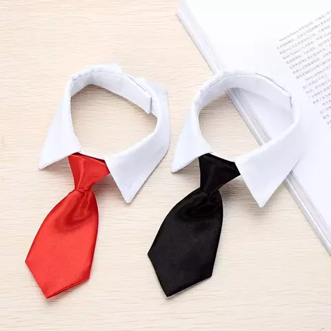 Gravata Formal para Cães e Gatos – Gravata Borboleta Preta e Vermelha | Acessório Elegante para Pets Pequenos e Médios - comprar online