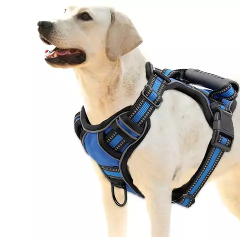 Peitoral Antipuxão para Cães – Colete Reflexivo e Respirável com Alça para Treinamento e Passeios - comprar online