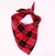 Bandanas de Algodão para Cães Médios e Grandes – Estilo Clássico Xadrez | Lenço Triangular para Pets como Golden Retriever. - comprar online