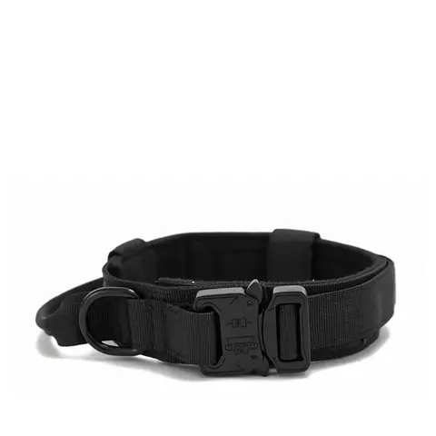 Conjunto de Coleira Tática para Cães Grandes – Nylon Reforçado, Reflexiva e Ideal para Treinamento. - comprar online