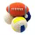 Brinquedo de Látex Natural para Cães – Bola com Som em Formato de Futebol, Vôlei ou Rugby | Ideal para Mastigação e Limpeza dos Dentes