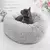 Cama Redonda de Pelúcia para Pets – Ninho Macio e Quentinho para Cães e Gatos | Almofada Aconchegante de Inverno em Tamanhos 50cm, 60cm e 70cm - loja online