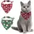 Coleira de Natal para Gatos em 100% Algodão – Com Gravata Borboleta Removível e Sino | Estampa de Papai Noel para Gatinhos - Amicão & Mia