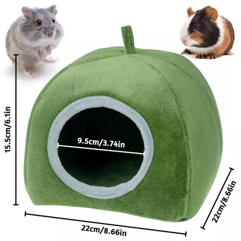 Casinha Quente de Algodão para Roedores – Ideal para Hamsters, Cobaias, Ratos e Ouriços | Ninho de Inverno Confortável. - comprar online