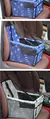 Bolsa de Transporte para Carro com Assento Elevado – Impermeável, Dobrável e com Tela de Segurança | Ideal para Cães Pequenos e Gatos.