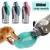 Garrafa de Água Portátil para Pets – Ideal para Cães e Gatos, com Tigela Acoplada para Viagens e Passeios - Amicão & Mia