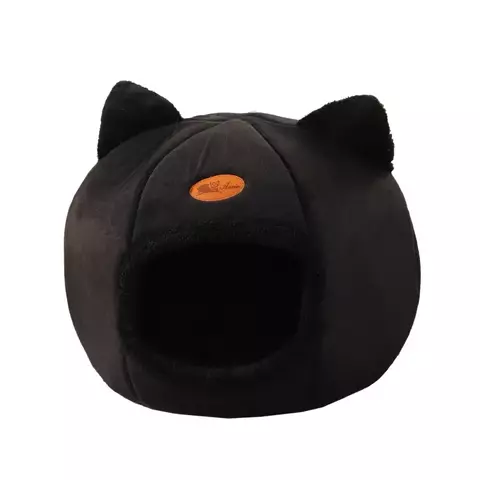 Cama Iglu, Ninho Aconchegante de Inverno para Gatos – Estilo Caverna, Macia e Quentinha | Cestinha Tenda para Sono Profundo.