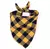Bandanas de Algodão para Cães Médios e Grandes – Estilo Clássico Xadrez | Lenço Triangular para Pets como Golden Retriever. - Amicão & Mia