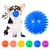 Brinquedo de Bola com Som para Pets – TPR com Espinhos, Ideal para Cães, Gatos e Filhotes | Limpeza Dental e Treinamento Interativo na internet