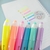 Kit Caneta Marca Texto 6 Cores Com Carimbo Neon - Aoki Sei