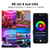 Fita LED Adesiva RGB Inteligente com Sensor de Som USB Bluetooth - comprar online