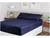 Jogo de Cama Casal 100% Poliéster Azul Marinho 3 Peças na internet