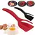 Kit 3 Espátula De Nylon Multiuso Com Pegador Para Ovos Bife Panqueca Tapioca
