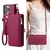 Capa Flip com Zíper e Porta-Cartão para Xiaomi – Estilo e Funcionalidade - comprar online