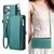 Capa Flip com Zíper e Porta-Cartão para Xiaomi – Estilo e Funcionalidade - loja online