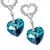 French Crystal Heart Of The Ocean Set - Kamylla Joias