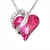 Heart Shaped Geometric Birthstone Necklace na internet