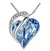 Heart Shaped Geometric Birthstone Necklace
